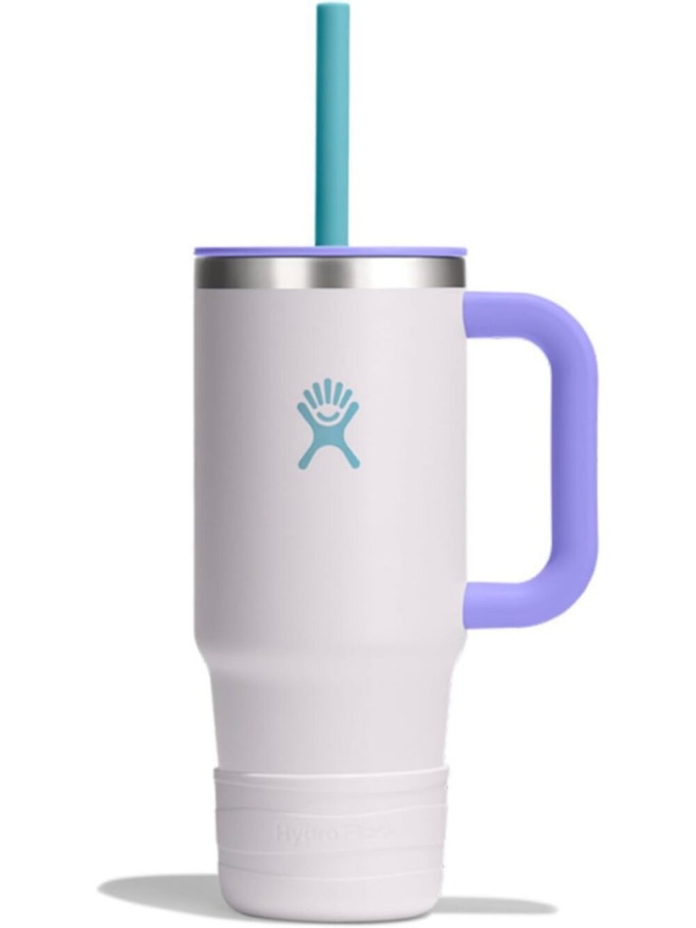 Insulated Kids Travel Tumbler 24 Oz with Handle, Lid & Straw - Cloud Pink